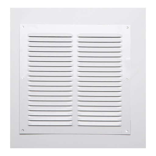 [000003369] REJILLA S/BORDE DE ALUMINIO 0.6 BLANCO LACADO 200x200mm