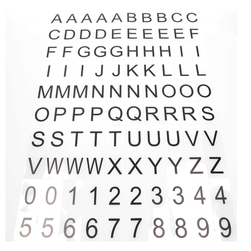 [000003423] PACK 100UD LETRAS CLASICAS PARA CAJA DE MENSAJES
