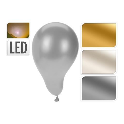 [000003424] GLOBO CON LUCES LED PACK 3 UNIDADES