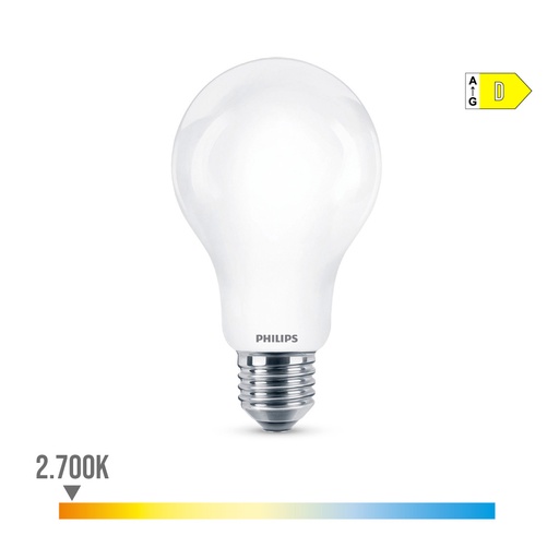 [000003443] BOMBILLA STANDARD LED E27 13W 2000lm 2700K LUZ CALIDA Ø7x12,1cm. PHILIPS