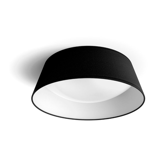 [000003528] PLAFÓN INTERIOR DE LED 14W 1100lm 3000K MOD. DAWN LUZ CALIDA. COLOR NEGRO Ø34x12cm PHILIPS