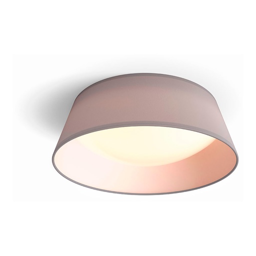 [000003529] PLAFÓN INTERIOR DE LED 14W 1100lm 3000K MOD. DAWN LUZ CALIDA. COLOR GRIS Ø34x12cm PHILIPS