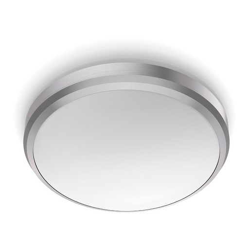 [000003533] PLAFÓN INTERIOR DE LED 6W 640lm 4000K LUZ DIA. COLOR NIQUEL (ESPECIAL BAÑO) Ø22x7cm PHILIPS