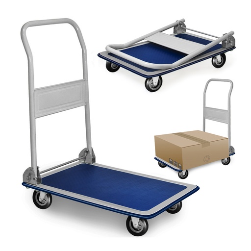 [000003587] CARRETILLA METALICA PLEGABLE CON RUEDAS MAX. 150kg 82x48x73cm