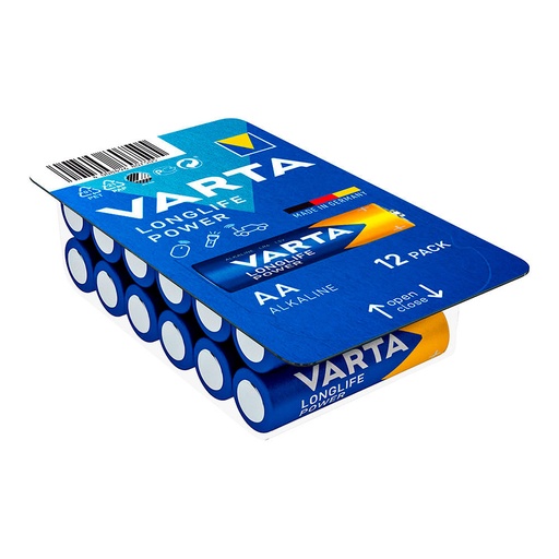 [000003604] PILA VARTA LONGLIFE POWER AA - LR06 CAJA 12 UNID  Ø14,5x50,5mm