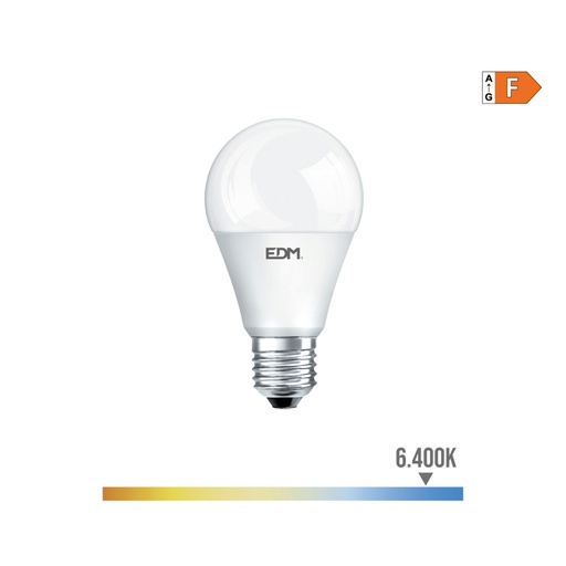 [000003635] BOMBILLA STANDARD LED REGULABLE E27 10W 810lm 6400K LUZ FRIA Ø5,9x11cm EDM