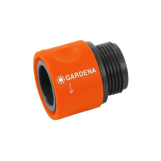 [000003648] CONECTOR ROSCA MACHO 26,5mm (3/4") PARA MANGUERA AL ADAPTADOR (BLISTER) GARDENA
