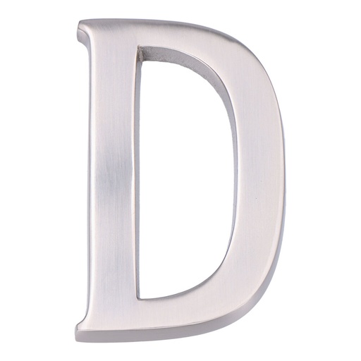 [000003671] LETRA D NIQUEL MATE 10cm  FIJACIÓN INVISIBLE EDM
