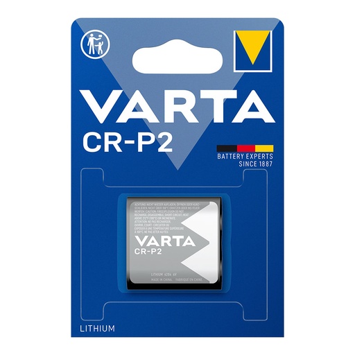 [000003675] PILA VARTA LITHIUM CR-P2 6V (BLISTER 1 UNID)  34,5x19,5x35mm