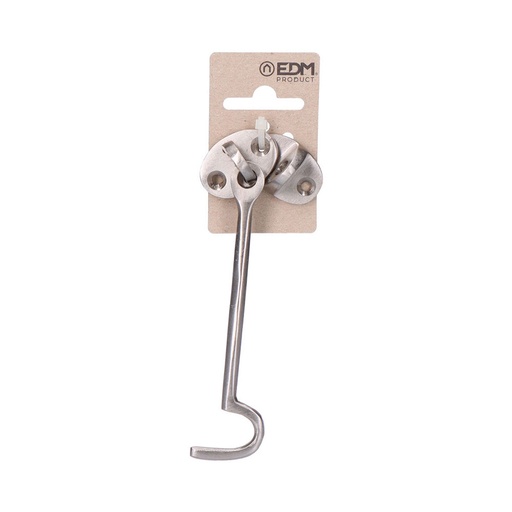 [000003690] ALDABILLA BARCO 125mm LATON NIQUEL MATE EN CARTÓN COLGANTE EDM