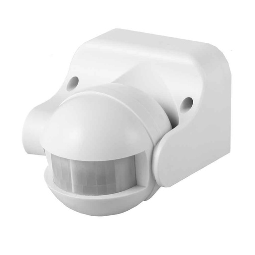 [000003692] DETECTOR DE MOVIMIENTO CON REGULADOR NOCHE/DIA ORIENTABLE 180° IP44 BLANCO EDM