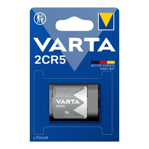 [000003751] PILA VARTA LITHIUM 2CR5 6.0V (BLISTER 1 UNID)  45x17x34cm