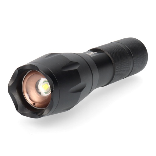 [000003779] LINTERNA DE ALUMINIO CON ZOOM. 1 LED CREE XML-T6 3xAAA (PILAS INCLUIDAS) EDM