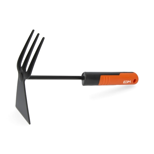 [000003847] AZADA+RASTRILLO DE JARDINERIA 31cm COLOR GRIS/NARANJA EDM