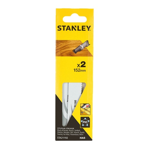 [000003882] PACK 2 HOJAS DE SIERRA DE SABLE 15,2cm CORTE FINO STA21192-XJ STANLEY