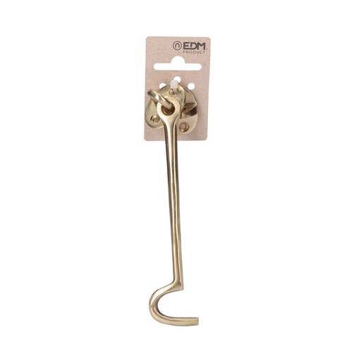 [000003909] ALDABILLA BARCO 150mm LATON PULIDO EN CARTÓN COLGANTE EDM