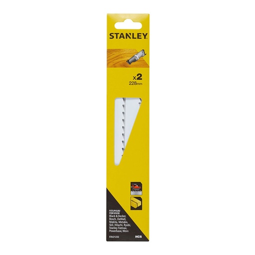 [000003924] PACK 2 HOJAS DE SIERRA DE SABLE 22,8cm CORTE GRUESO Y RECTO STA21232-XJ STANLEY