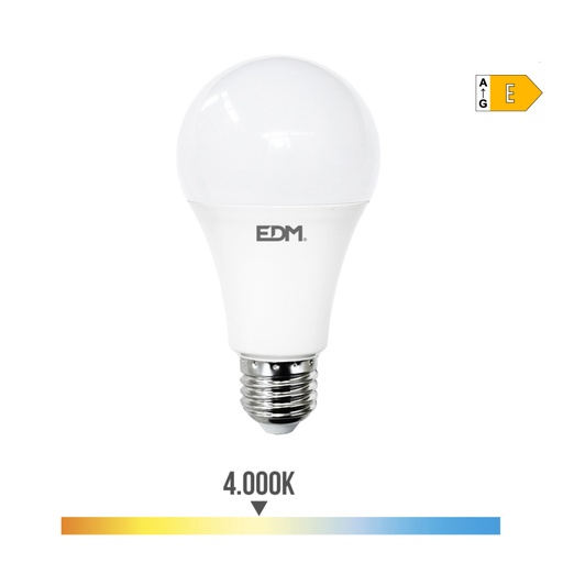 [000003955] BOMBILLA STANDARD LED E27 24W 2700lm 4000K LUZ DIA Ø7x13,6cm EDM