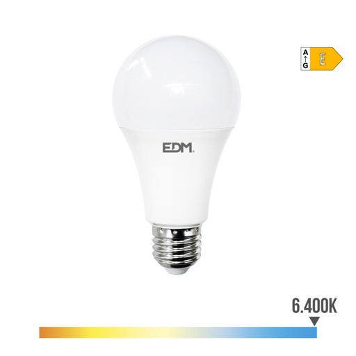 [000003956] BOMBILLA STANDARD LED E27 24W 2700lm 6400K LUZ FRIA Ø7x13,6cm EDM