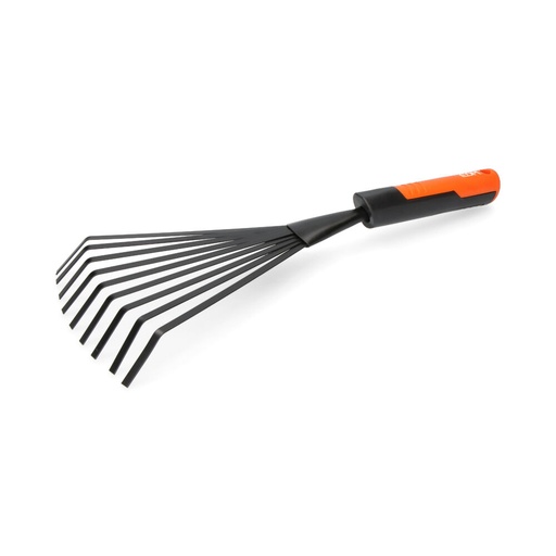 [000003967] RASTRILLO MANUAL DE JARDINERIA 38cm COLOR GRIS/NARANJA EDM