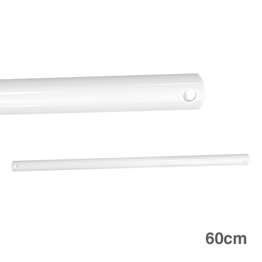 [000003971] TUBO 60cm BLANCO PROLONGADOR PARA VENTILADOR TECHO
