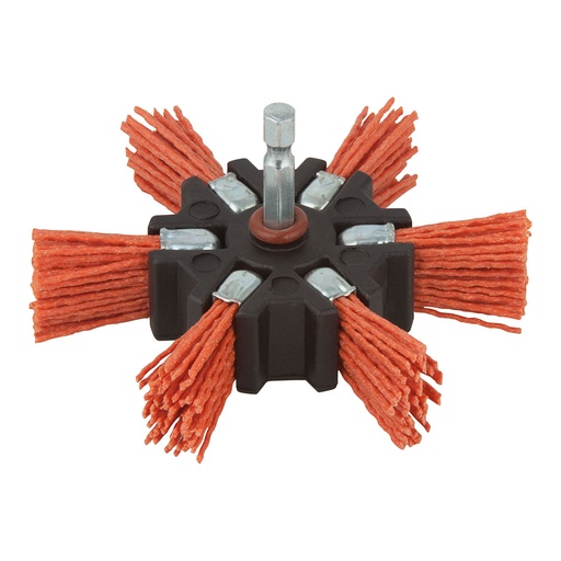 [000003981] CEPILLO DE ABANICO DE ALAMBRE DE NYLON VÁST. HEXAGONAL Ø100x20mm 1512000 WOLFCRAFT