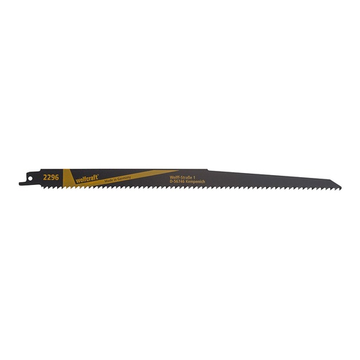 [000003988] PACK 2 HOJAS DE SIERRA DE SABLE CV, MADERA, PLÁSTICO, LONGITUD 300mm 2296000 WOLFCRAFT
