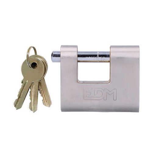 [000004028] CANDADO DE LATON REFORZADO DE SEGURIDAD 50,5x48,5x20mm BLISTER EDM