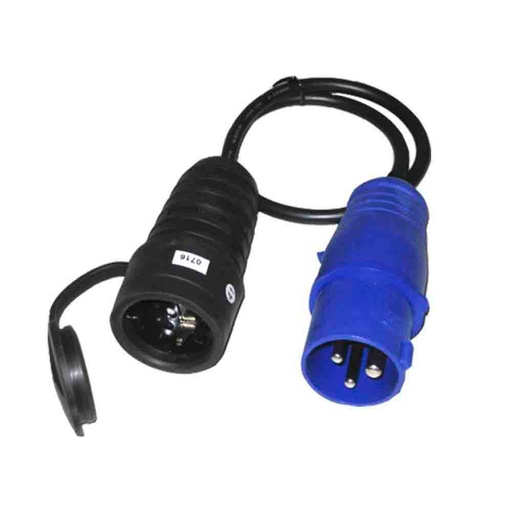 [000004044] CLAVIJA CETAC + CABLE + BASE AEREA T/TL 16A 250V EDM