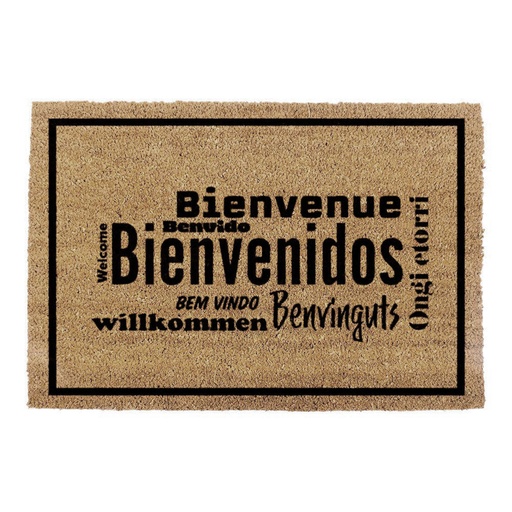 [000004153] FELPUDO 60x40cm MODELO BIENVENIDOS IDIOMAS EDM