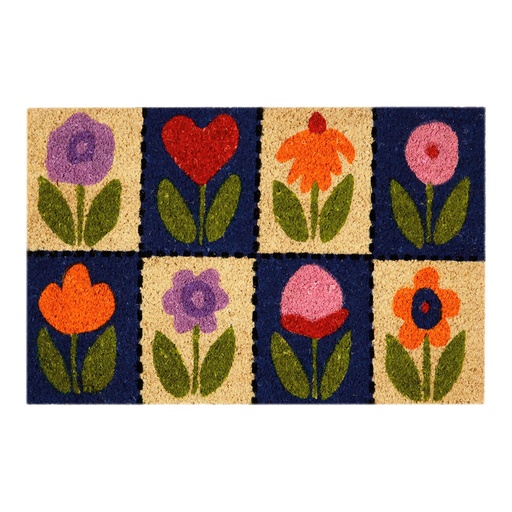 [000004155] FELPUDO 60x40cm MODELO FLORES EDM