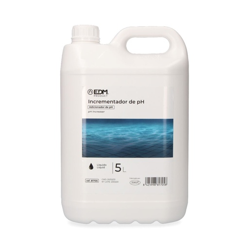 [000004201] INCREMENTADOR PH LÍQUIDO 5 l. FUSION EDM
