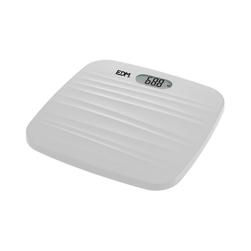 [000004276] BASCULA BAÑO DIGITAL BASE RUGOSA BLANCA MAX. 180kg EDM
