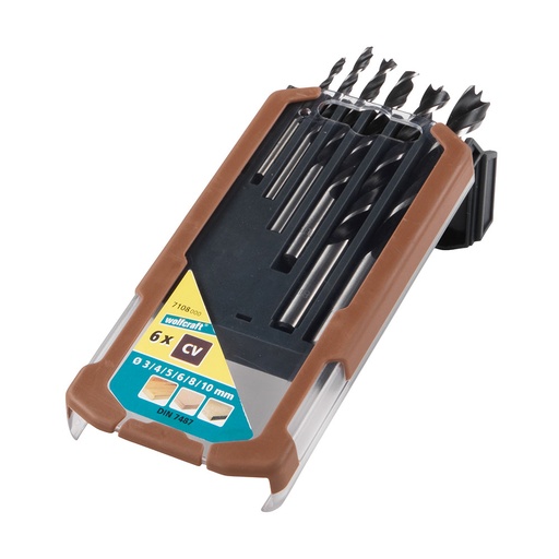 [000004287] PACK 6 BROCAS ESPIRAL PARA MADERA 7108000 WOLFCRAFT