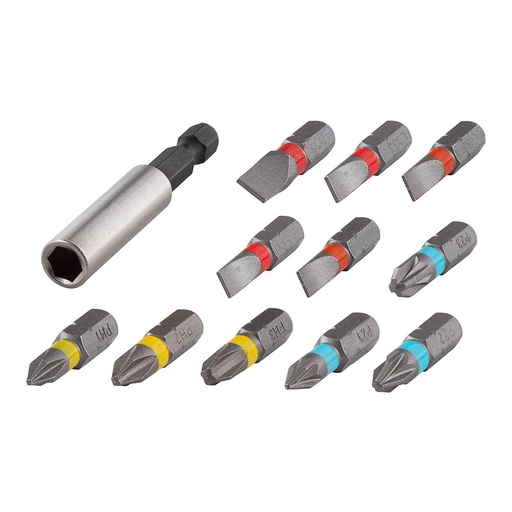 [000004390] JUEGO DE PUNTAS SOLID, CON PORTAPUNTAS MAGNÉTICO 2445000 WOLFCRAFT