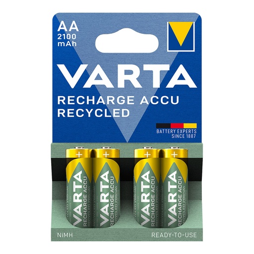 [000004418] PILA VARTA RECARGABLE ACCU AA - LR06 2100mA (BLISTER 4 UNID)  Ø14,5x50,5mm