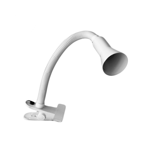 [000004532] FLEXO CON PINZA MODELO TOKYO E14 40W COLOR BLANCO EDM