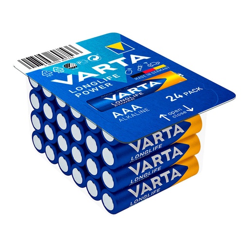 [000004545] PILA VARTA LONGLIFE POWER  AAA - LR03 CAJA 24 UNID  Ø10,5x44,5mm