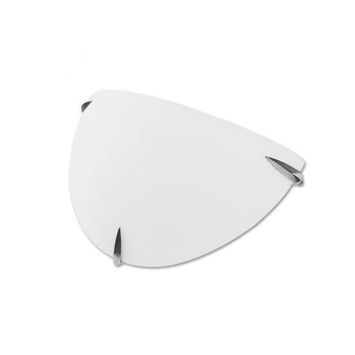 [000004549] ULT. UNIDADES APLIQUE DE CRISTAL 2xE27 COLOR BLANCO Ø30x15x8cm EDM