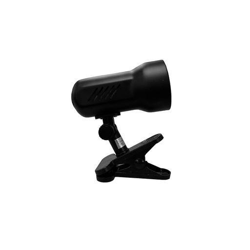 [000004558] FOCO CON PINZA COLOR NEGRO E27 MODELO GALAXY EDM