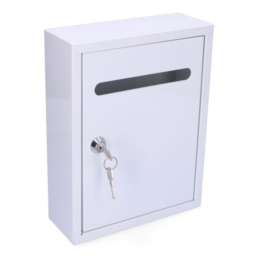[000004626] BUZON DE ACERO MODELO LINEAR BLANCO. EDM