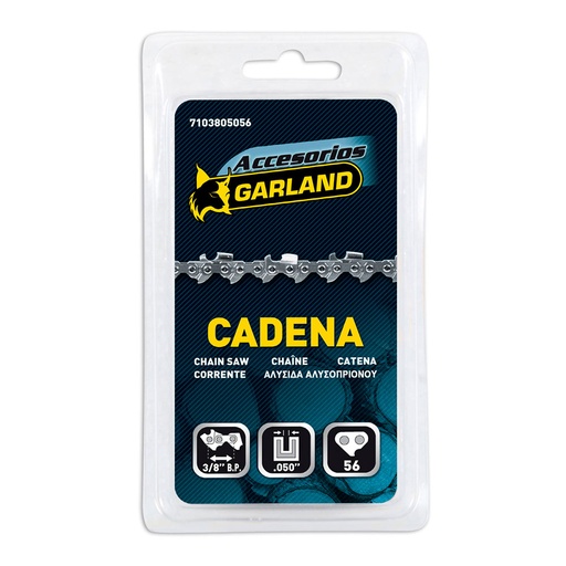 [000004651] S.OF. CADENA DE MOTOSIERRA PARA ESPADA DE 16" (40cm) 3/8 b.p 16" 56 E  7103805056 GARLAND