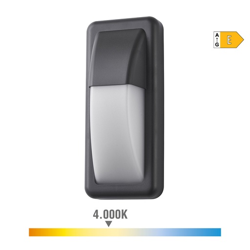 [000004670] APLIQUE LED 6W 200lm 4000K LUZ DIA IP65 RECTANGULAR VERTICAL EDM