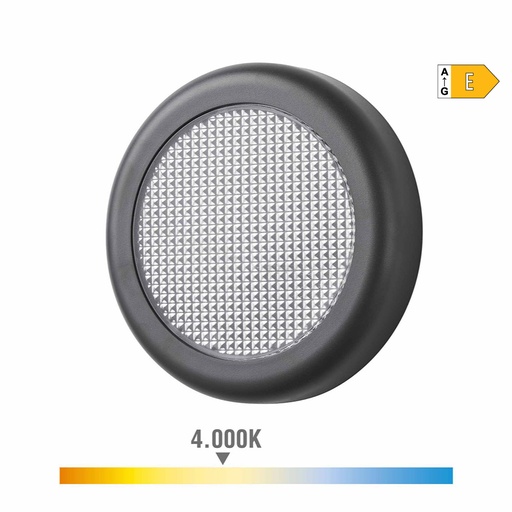 [000004672] APLIQUE LED 6W 450lm 4000K LUZ DIA IP65 Ø14x2,8cm REDONDO EDM