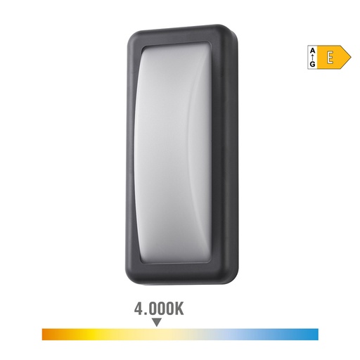 [000004673] APLIQUE LED 6W 450lm 4000K LUZ DIA IP65 RECTANGULAR EDM