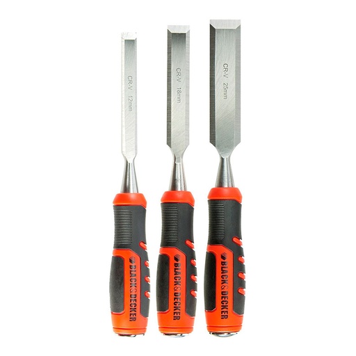 [000004674] S.OF. JUEGO 3 FORMONES BIMATERIAL 12+18+25mm BDHT0-16147 BLACK+DECKER