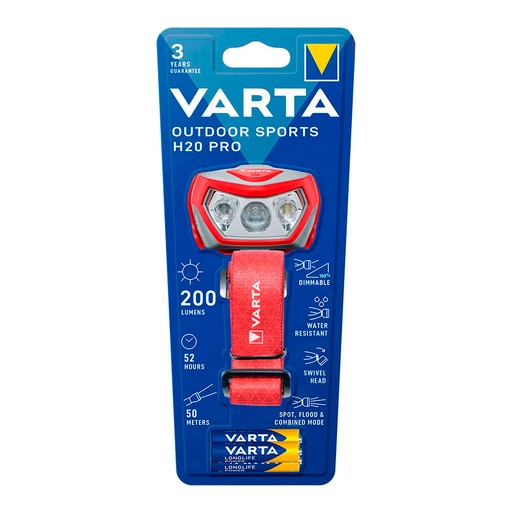 [000004676] LINTERNA OUTDOOR SPORTS H20 PRO VARTA