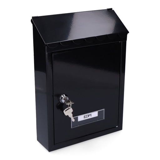 [000004682] BUZON DE ACERO MODELO STANDARD NEGRO. EDM