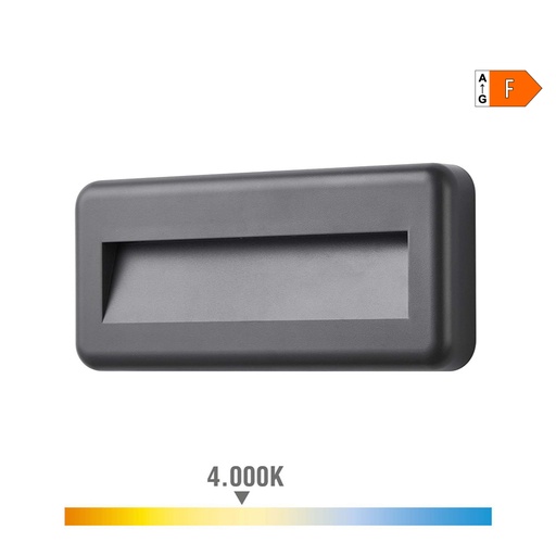 [000004685] APLIQUE LED 6W 150lm 4000K LUZ DIA IP65 RECTANGULAR EDM