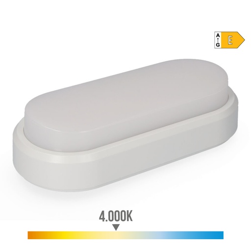 [000004698] APLIQUE EXTERIOR LED OVAL 18W 1950lm IP54 4000K 23x10,5x5,7cm LUZ DIA EDM